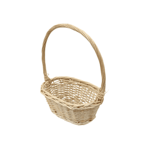 Корзина плетеная 27/18/12 с ручкой овал