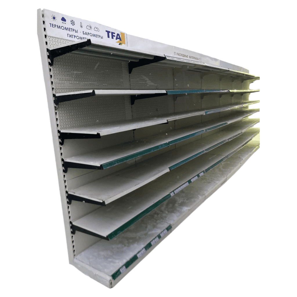 Стеллаж торговый пристенный