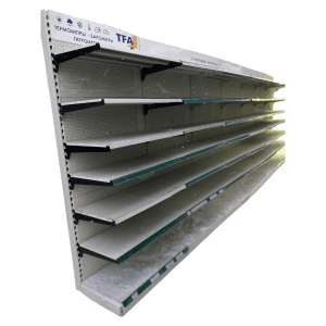 Стеллаж торговый пристенный 700 см (тип 19)