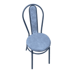 Стул Венский кожа серый