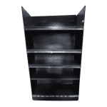 Стеллаж торговый коричневый лдсп/сталь 126/220 4п50 основание 50