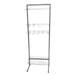 Стойка прикассовая 64/40/185 серая 1 полка 15 крючков