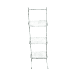 Стойка прикассовая 41/55/183 белая 3 полки