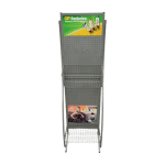 Стойка прикассовая GP 40/53/173 серая 2 полки