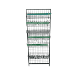 Стойка прикассовая 63/17/161 серая 6 полок