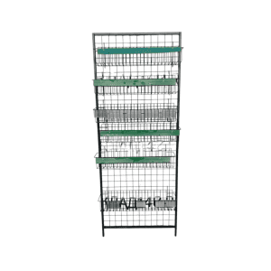 Стойка прикассовая 63/17/161 серая 6 полок