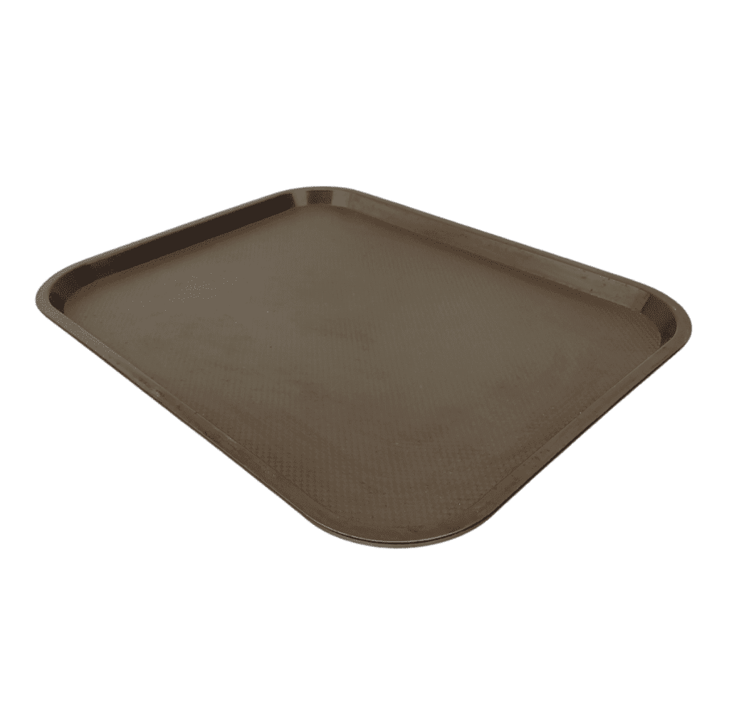 Поднос пластиковый коричневый