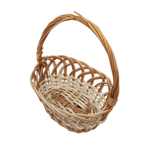 Корзина плетеная 20/14/10 с ручкой овал