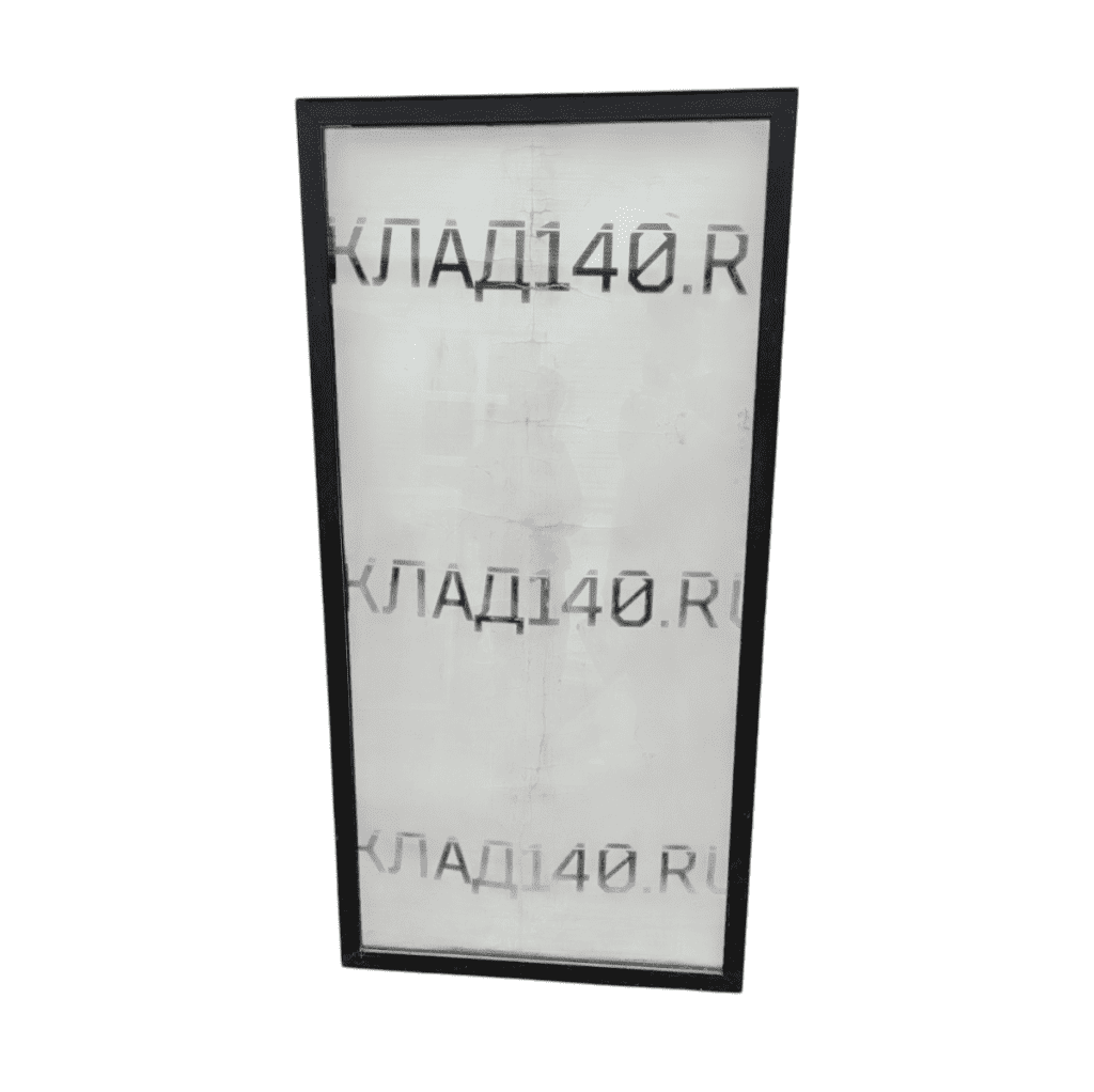 Дверь стеклопакет черная