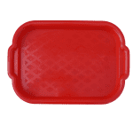 Поднос пластиковый красный