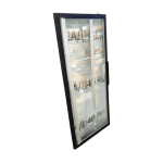 Дверь стеклопакет черная