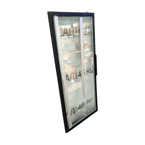 Дверь стеклопакет черная