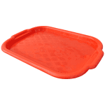 Поднос пластиковый красный